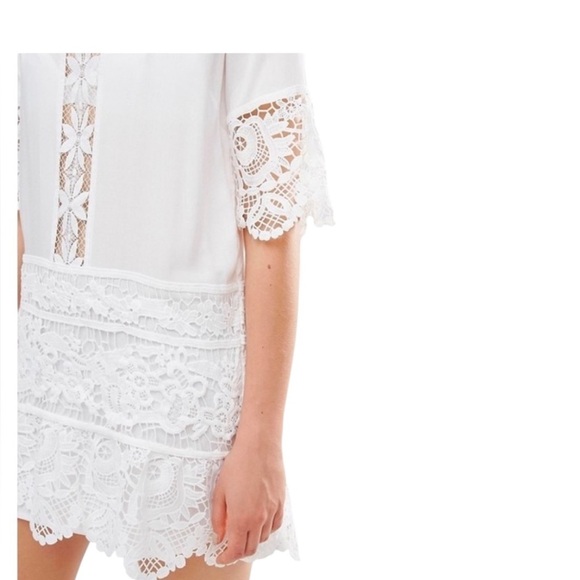 Endless Rose White Lace Insert Mini Dress - Picture 2 of 10